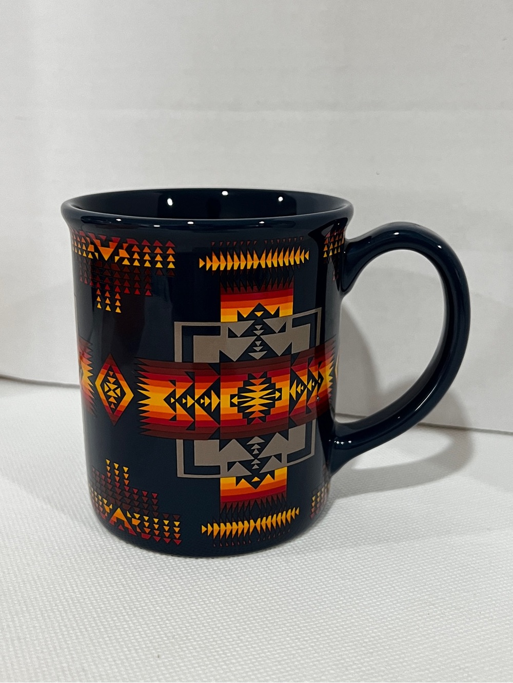 Pendleton Mug Navy Chief Joseph Woolen Mills Aztec Print